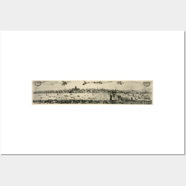 Visscher's view of London, 1616 (C036/9328) Wall Art by SciencePhoto